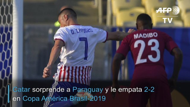 Catar sorprende a Paraguay y le empata 2-2 en debut en Copa América