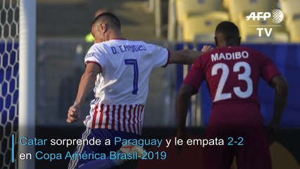 Catar sorprende a Paraguay y le empata 2-2 en debut en Copa América