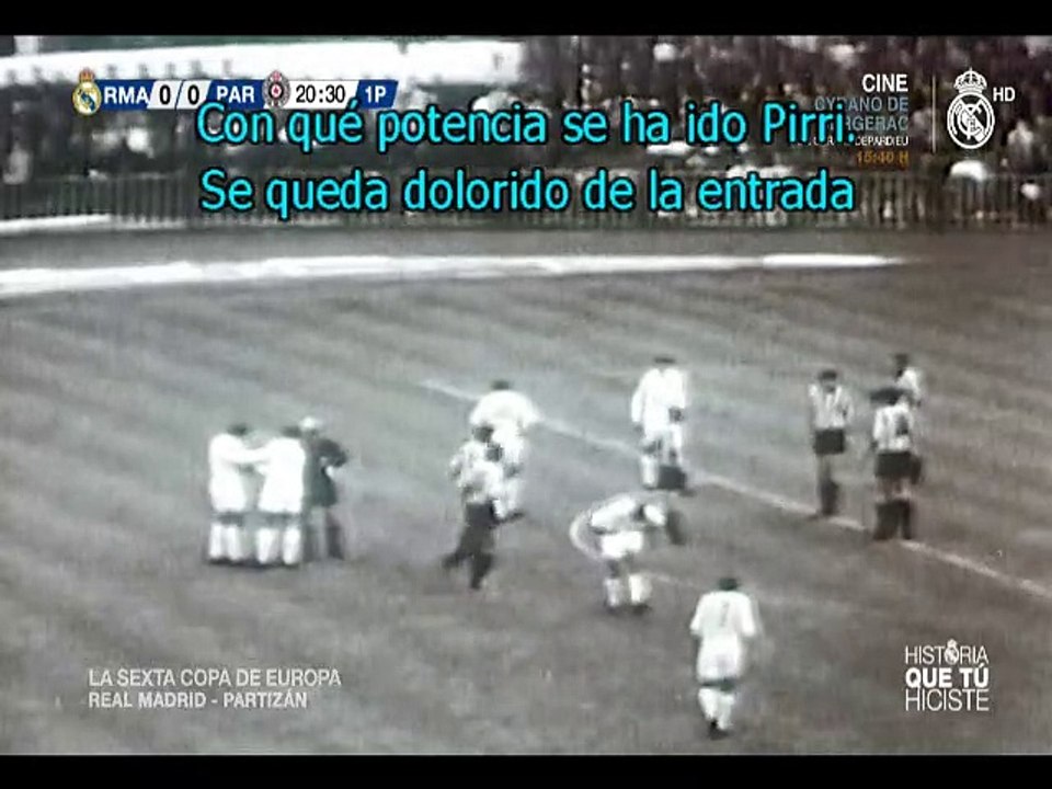Hıstorıa Que Tu Hıcıste R.madrid-Partizan 1966 European Cup Final 1.parte