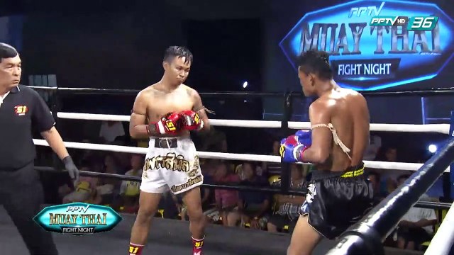 เพชรสีนิล เอ็นเคมวยไทยยิมส์ Vs หลี เปี๊ยะ | PPTV Muay Thai Fight Night | 20 สิงหาคม 2559