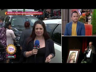 Edith González es despedida en medio de aplausos y música | Sale el Sol