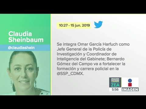 Claudia Sheinbaum designa a Omar García Harfuch como nuevo jefe de la Policía de Investigación