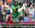 Fast Match Report - Bangladesh bt West Indies by seven wickets
