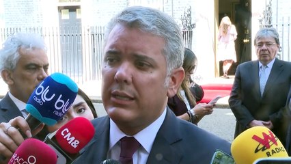 Theresa May recibe a Iván Duque en Londres