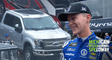 Matt Tifft has his truck towed from the race track