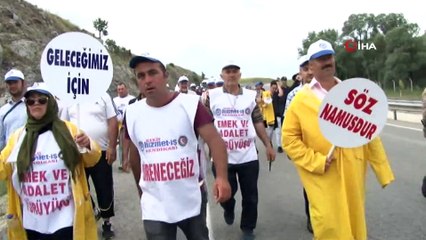 Emek ve Adalet yürüyüşünde 7. gün tamamlandı