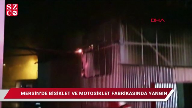 Mersin'de fabrika yangını