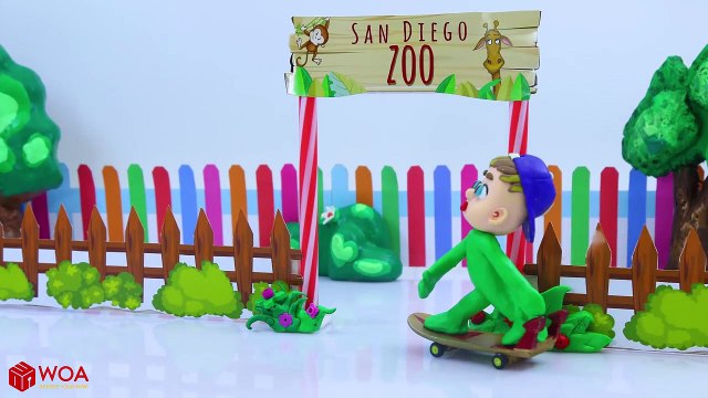 LUKA BABY SUPERHERO HAVING FUN WITH SLIDES COLORS Play Doh Cartoons For Kids