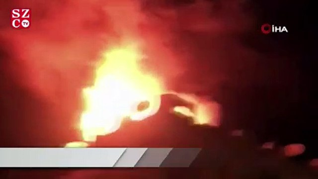 İzmir Seferihisar'da çıkan yangın paniğe neden oldu