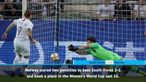 FOOTBALL: FIFA Women's World Cup: Fast Match Report - South Korea 1-2 Norway