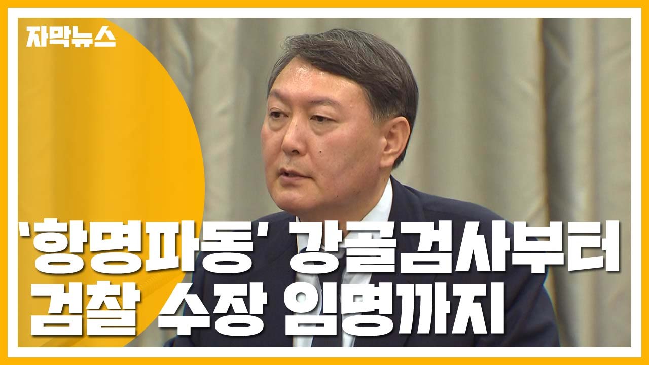 [자막뉴스] 새 검찰총장에 '항명좌천 강골검사' 윤석열 파격 발탁 / YTN