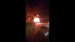 Ônibus pega fogo em Aracruz