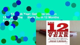 The 12 Week Year: Get More Done in 12 Weeks Than Others Do in 12 Months  For Kindle