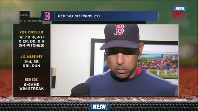 Alex Cora Still Not Satisfied After Red Sox's Sixth Straight Win