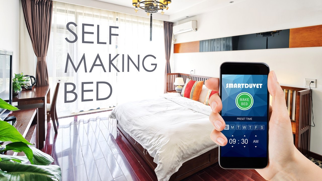 New Hi-Tech Blanket Makes Bed By Itself - The "Smart" Duvet