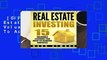 [GIFT IDEAS] Real Estate Investing: 15 Valuable Lessons Needed To Achieve Success