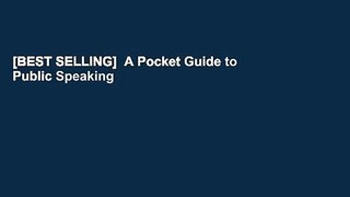 [BEST SELLING]  A Pocket Guide to Public Speaking