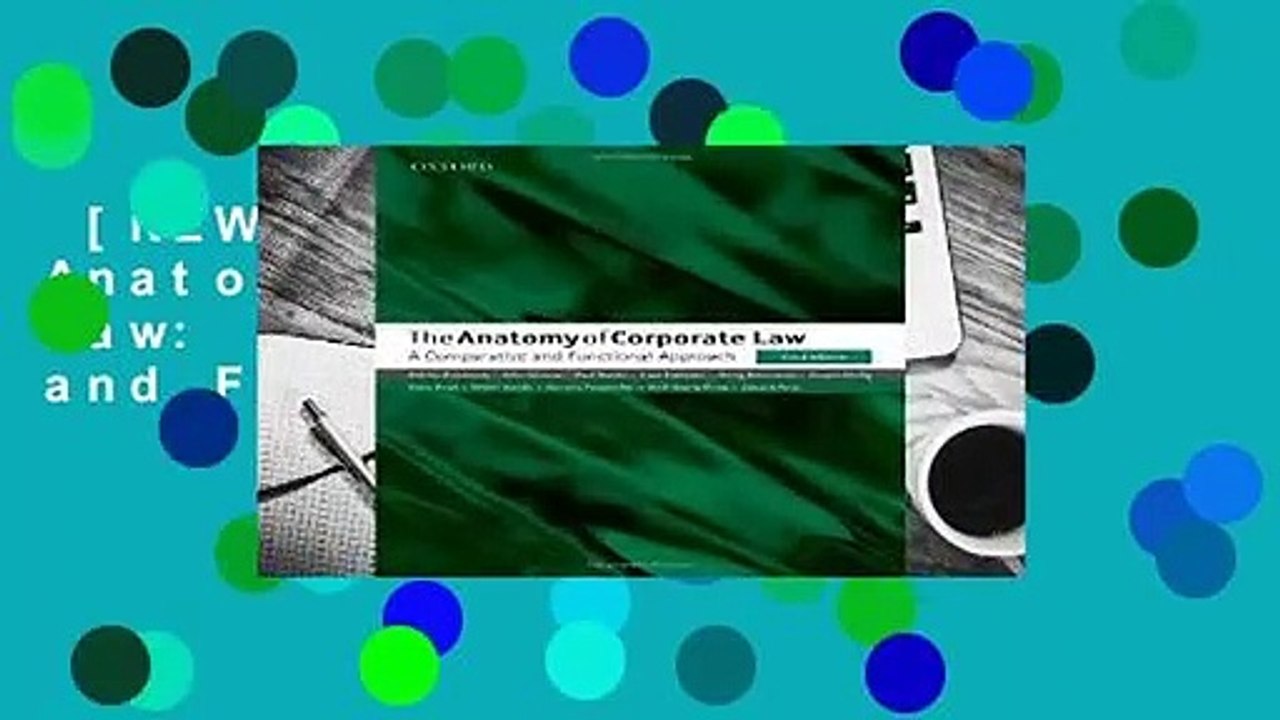 [NEW RELEASES]  The Anatomy of Corporate Law: A Comparative and Functional Approach
