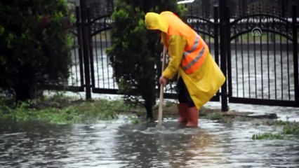 Giresun'da sağanak etkili oldu