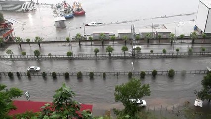 Giresun'da sağanak etkili oldu