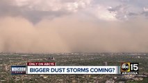 Bigger dust storms coming?