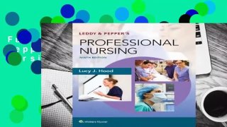 Full E-book Leddy  Pepper's Professional Nursing  For Full