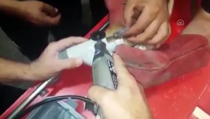 Boruya sıkışan kedi yavrusu kurtarıldı - YALOVA