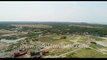 Sunama Park, Susni Island Mangroves, Bakkhali Sunset Point , West Beach Side , Kargil Beach , Frasergunj Harbour, West Bengal,  Bay of Bengal , India  -Aerial stock footage 4K-