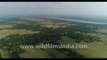 4k Aerial footage from Bakkhali sea beach to Fredric Island fields and back water  towards Henry Island ,   Bay of Bengal , India