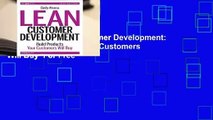 Full E-book Lean Customer Development: Building Products Your Customers Will Buy  For Free