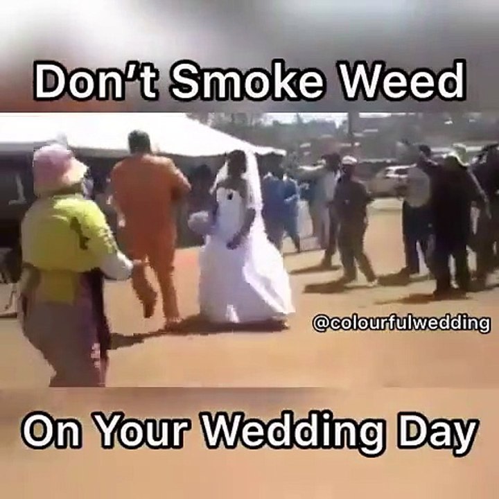 Smoking weed before wedding can dangerous