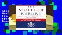 About For Books  The Mueller Report: The Final Report of the Special Counsel into Donald Trump,