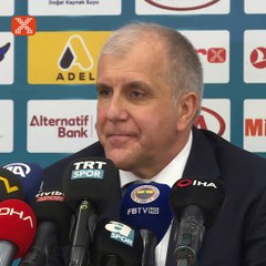Obradovic: "Anadolu Efes'in belki daha iyi teknik ekibi, olanakları ve kadrosu vardır"