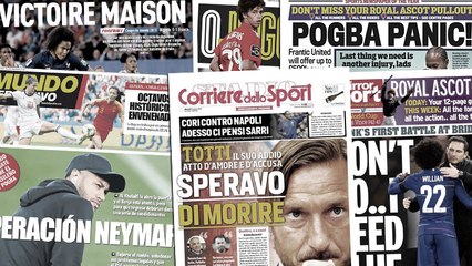 Les 3 conditions au retour de Neymar au Barça, la vendetta de Totti fait jaser en Italie