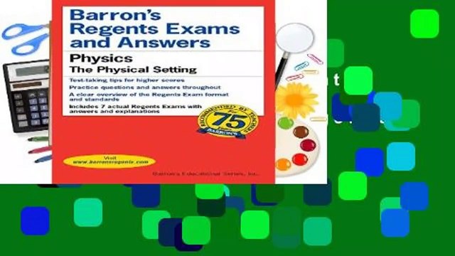 [BEST SELLING] Regents Exams and Answers: Physics (Barron s Regents NY)