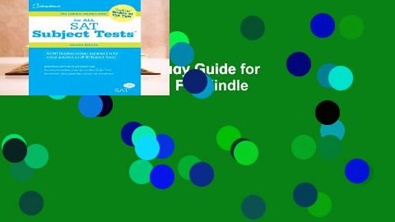 Online The Official Study Guide for All SAT Subject Tests  For Kindle