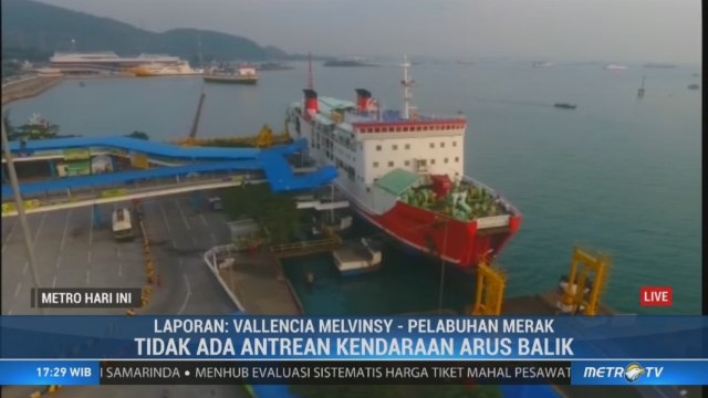 Antrean Kendaraan Arus Balik di Pelabuhan Merak Mulai Sepi