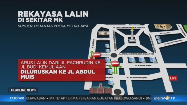 Rekayasa Lalin Sekitar Gedung MK akan Dilakukan Hingga 14 Hari