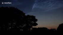 Videographer captures stunning display of glowing noctilucent clouds over Northern Ireland