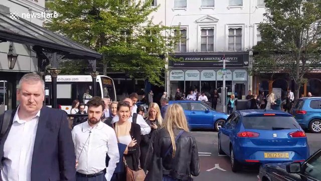 South Western Railway strikes cause 'half a mile' long queue at Surbiton train station