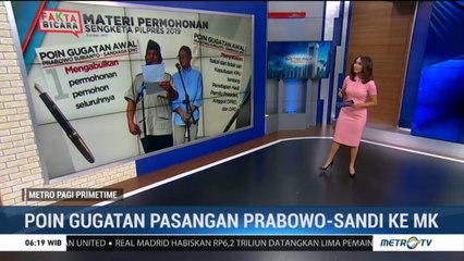 Ini 7 Poin Gugatan Prabowo-Sandi ke MK