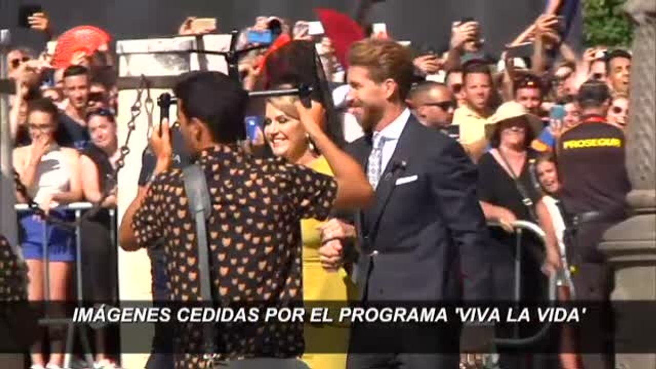 Sergio Ramos y Pilar Rubio celebran su enlace matrimonial en la Catedral de Sevilla