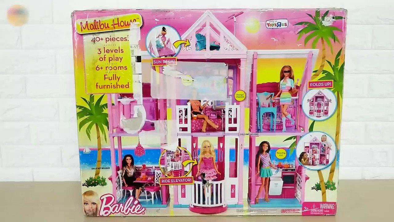 New Barbie Malibu House unboxing Assembly Rumah boneka Barbie baru Nova Casa de boneca Barbie | Karla D.