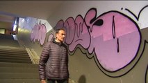 La policía encuentra armas en la vivienda del grafitero gallego que pintó más de 500 paredes
