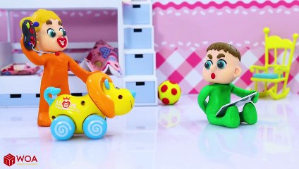 LUKA BABY REPAIRS BROKEN IPAD TOY  Play Doh Cartoons For Kids