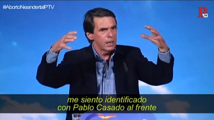 Aznar a VOX: "nadie me habla de una derechita cobarde mirándome a la cara porque no me aguantan la mirada”