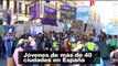 Cientos de jóvenes se movilizan en España contra el cambio climático al lema de 