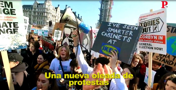 Los jóvenes de Europa se manifiestan contra el cambio climático