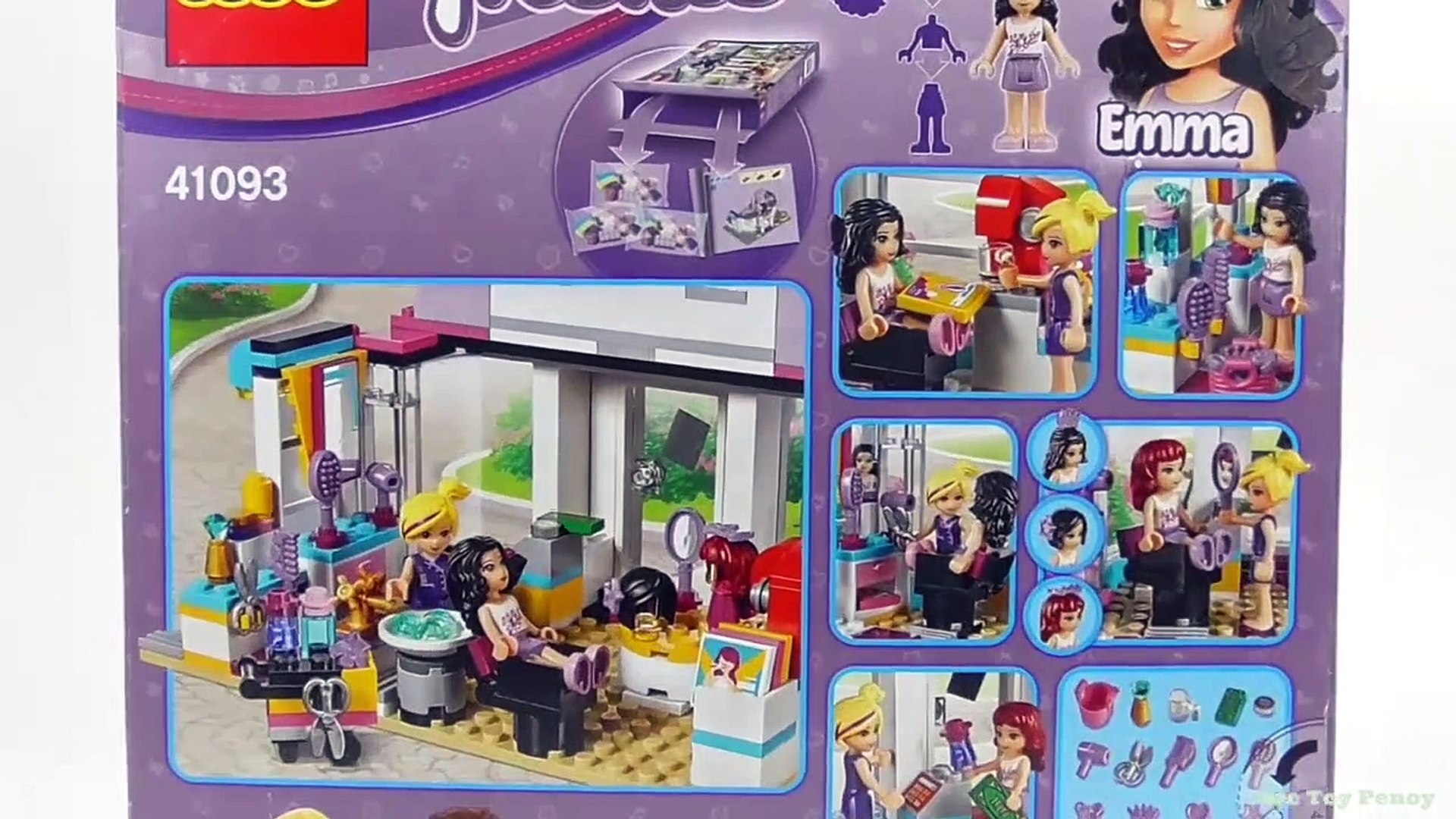 Friends Heartlake Hair Salon (41093) - Toy Unboxing and Speed Build - video