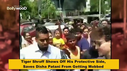Tiger Shroff Saves Disha Patani From Fans